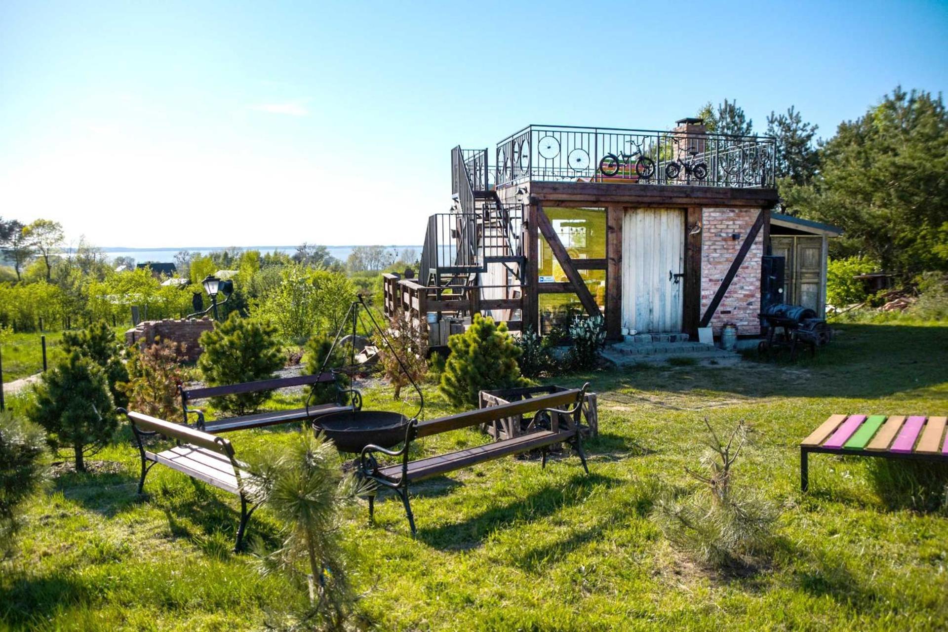 Ptasia Osada Domek Czajka 4-6 osób Gardna Wielka Exterior foto